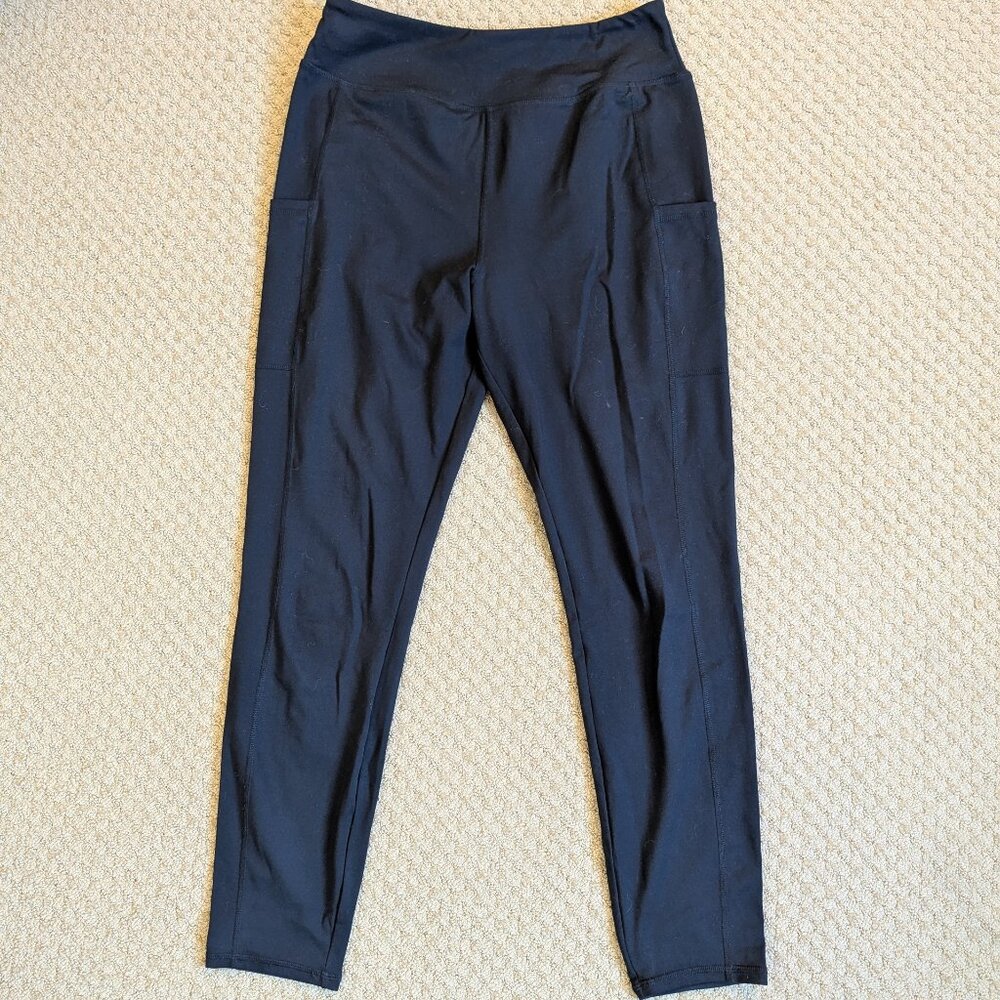 NY&Co. Black Leggings with Pockets, L